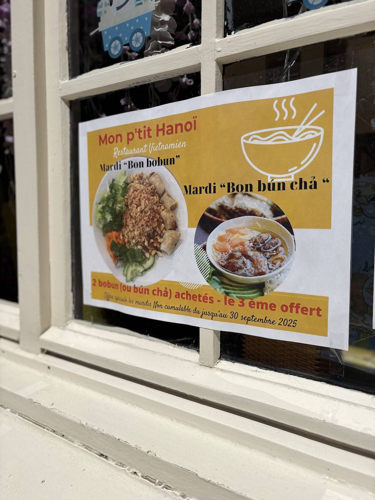 Menu de Mon P'tit Hanoi