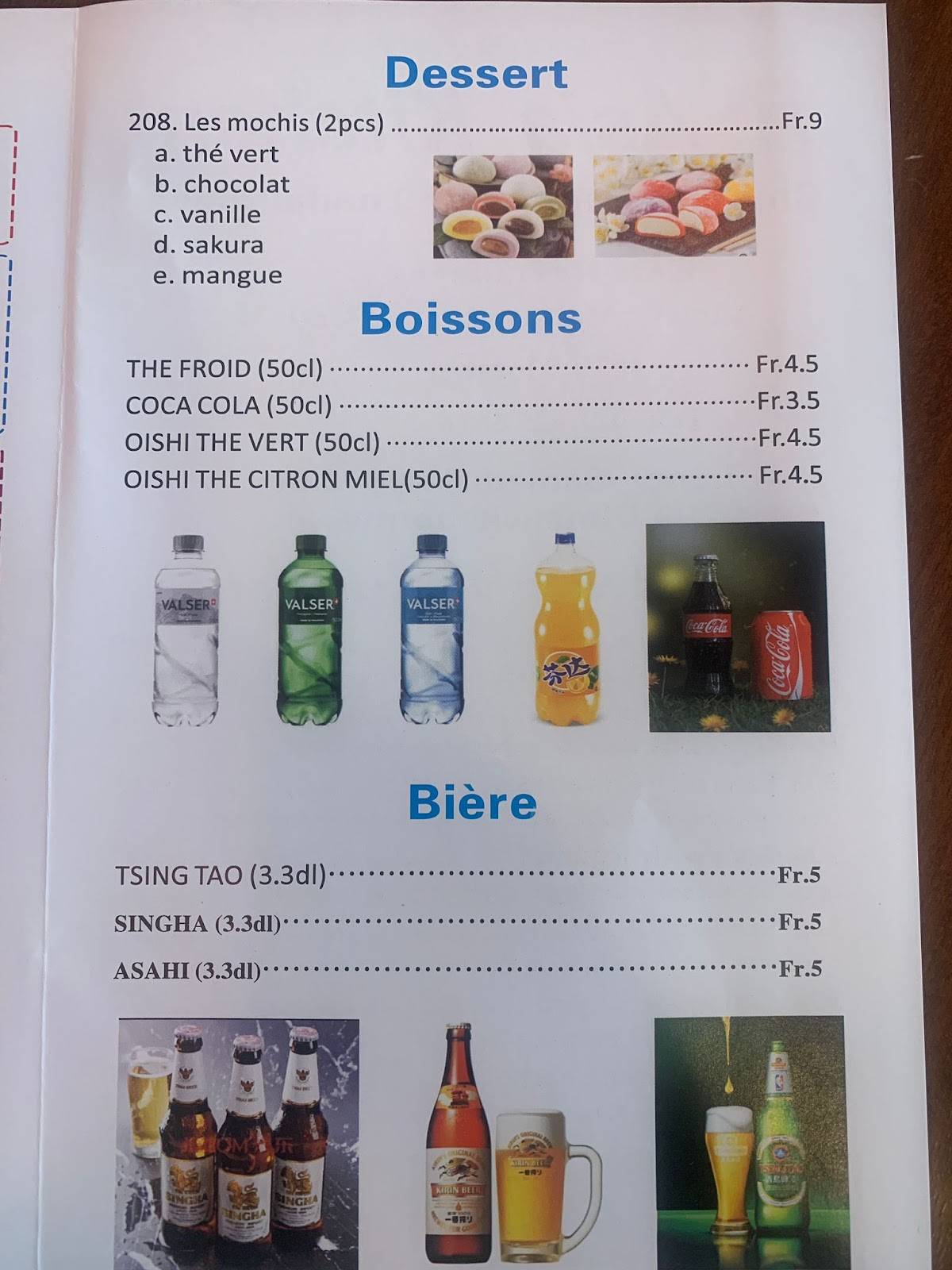 Menu de Asia Kitchen