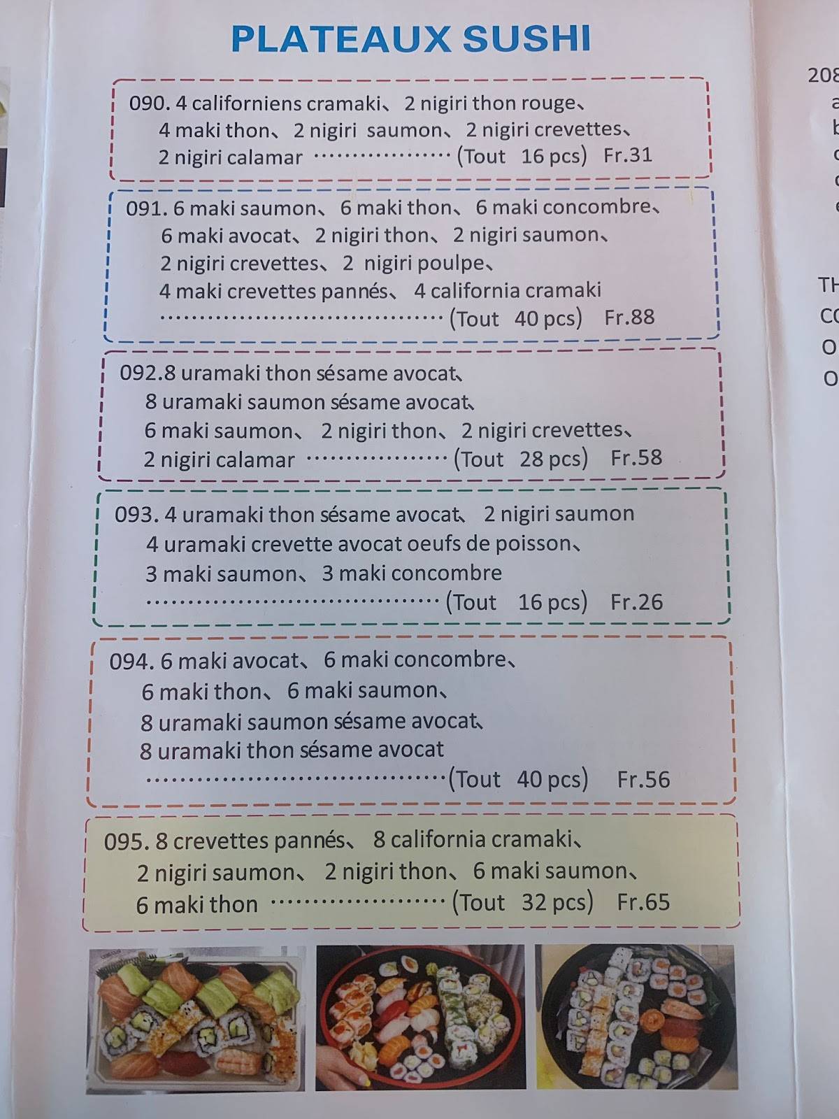 Menu de Asia Kitchen
