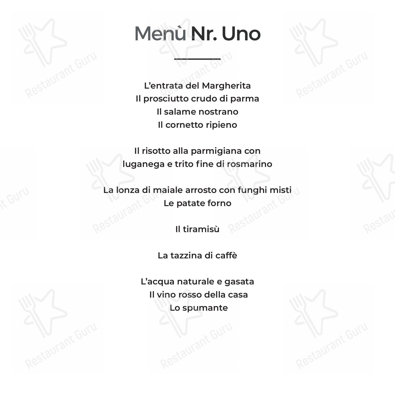 Menu per Ristorante Pizzeria La Margherita in Montichiari