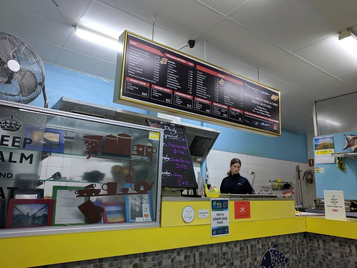 Menu at Mount Lawley Fish & Chips fast food, Mount Lawley