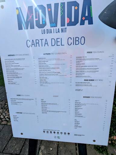 Menu di Movida 