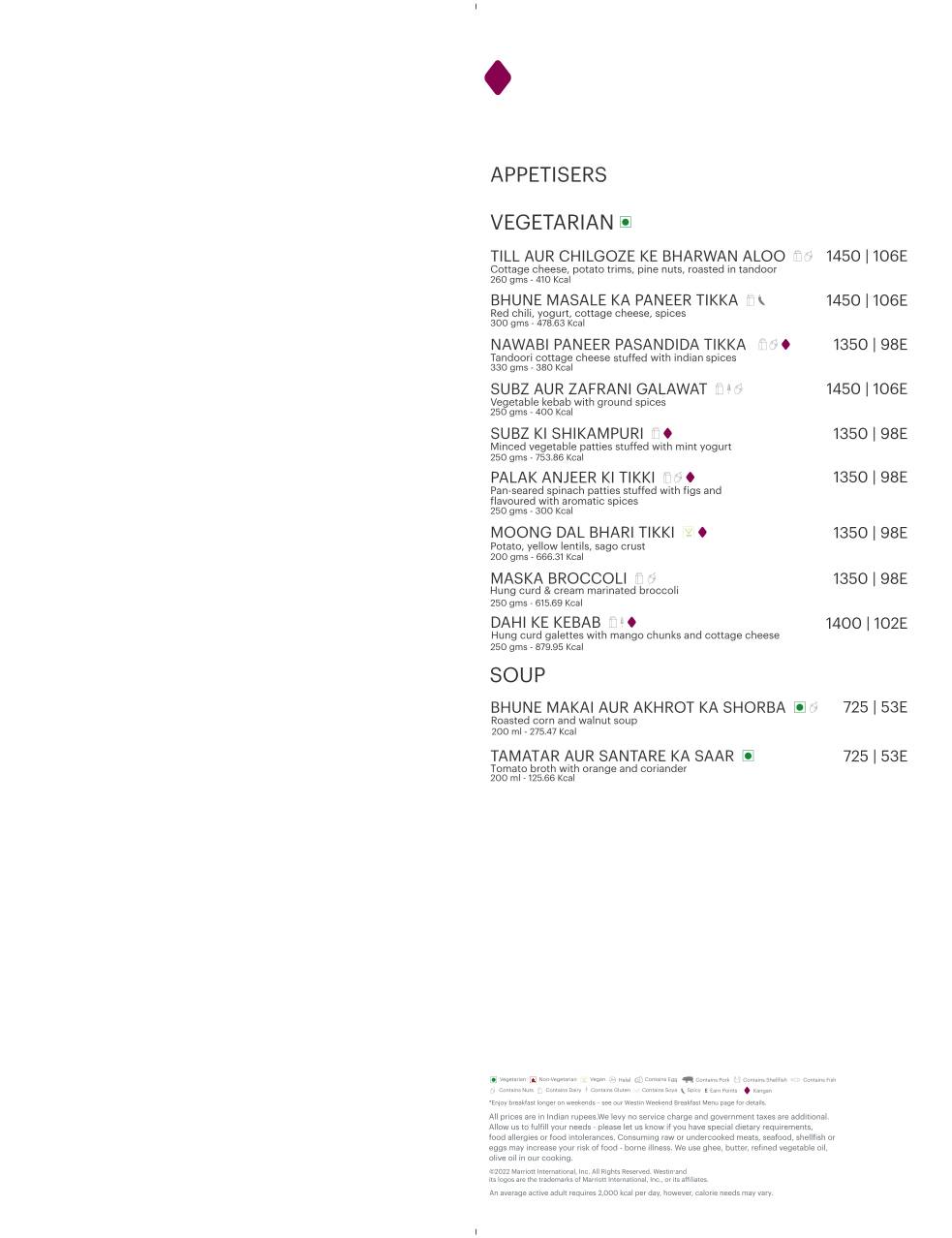 Kangan menu