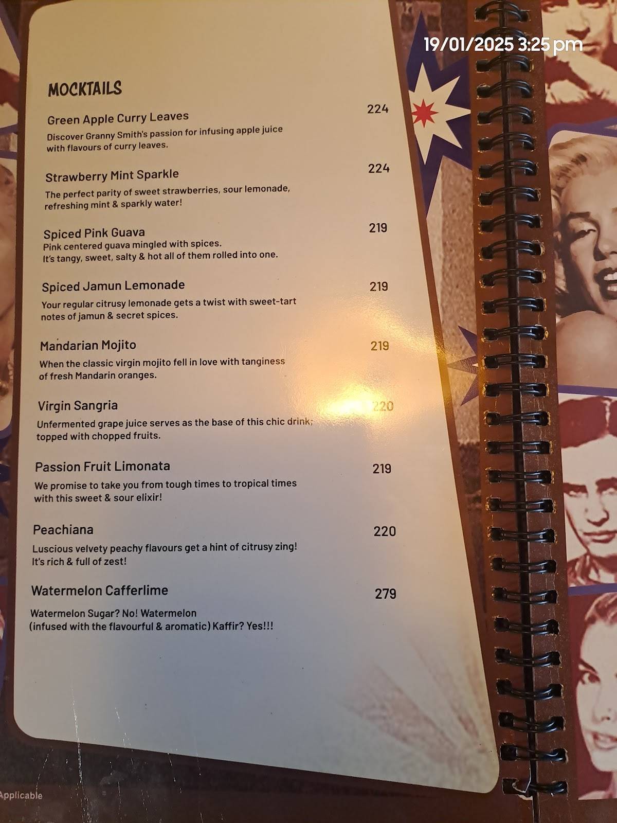 Pop Tate's Seven Bungalows Andheri menu