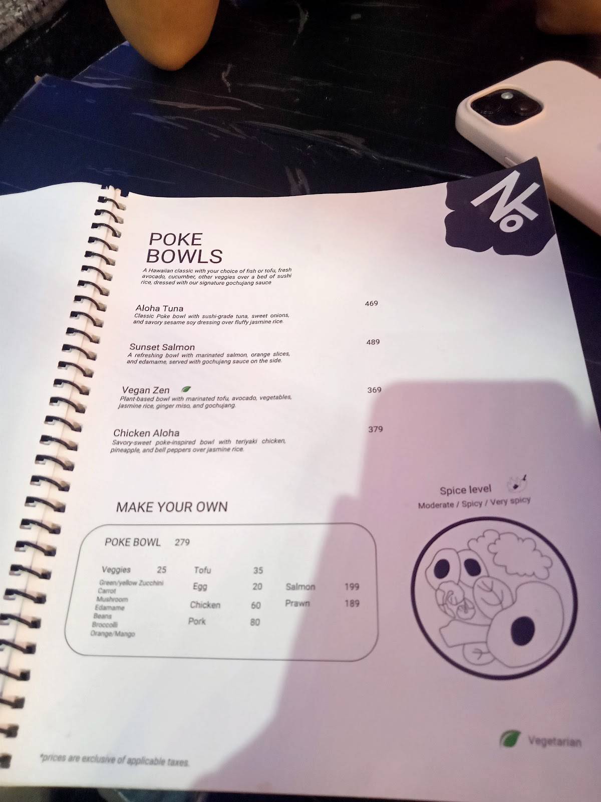 NARU menu