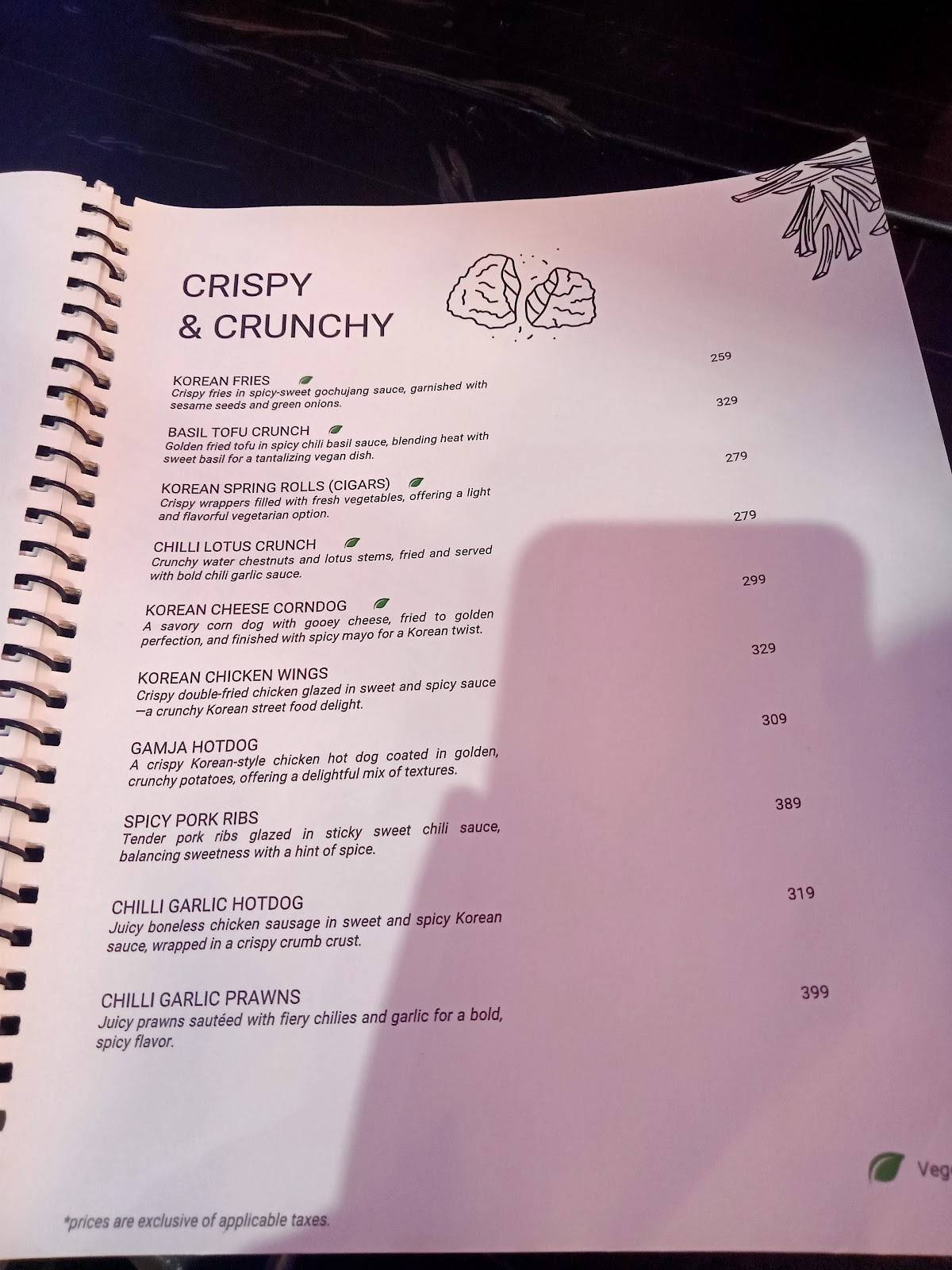 NARU menu