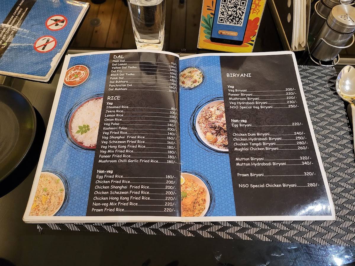 NSO Restro menu