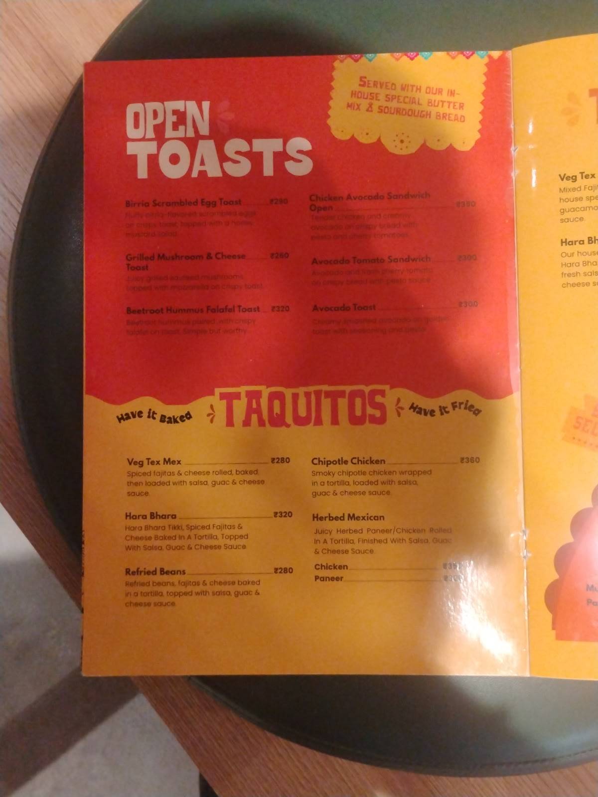 Nacho Mama menu