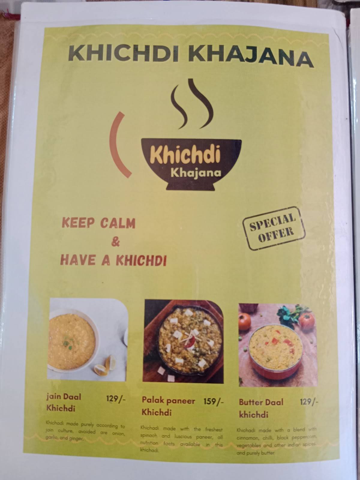 Nagarcha Dabewala menu