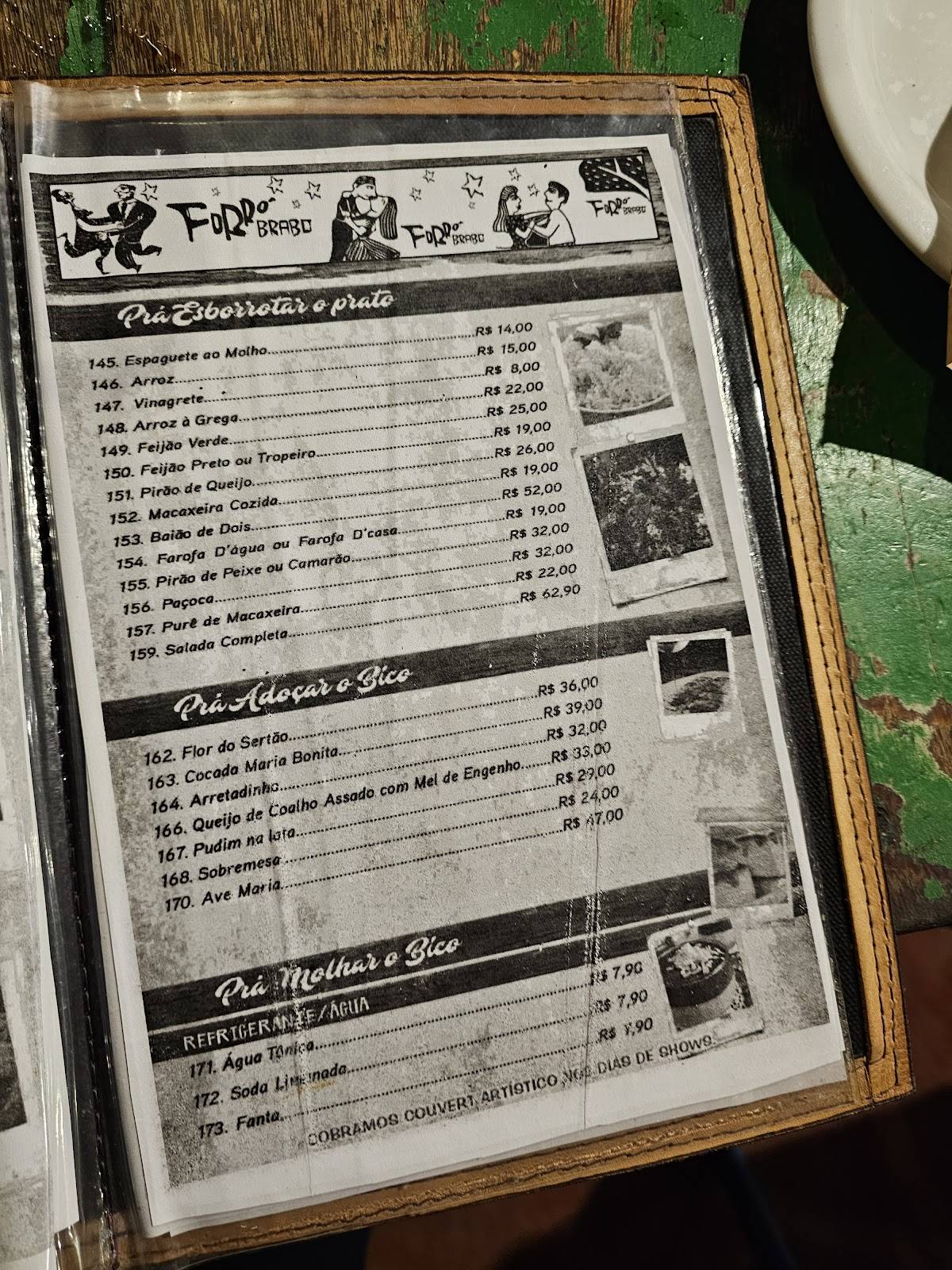 Casa do Matuto cardápio