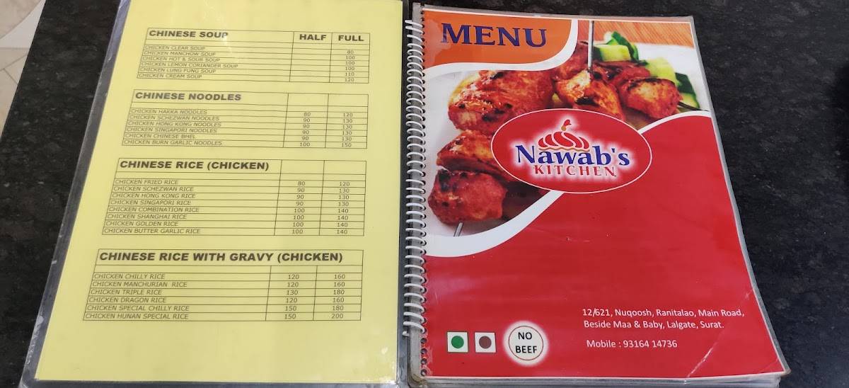 Nawab's Kitchen menu
