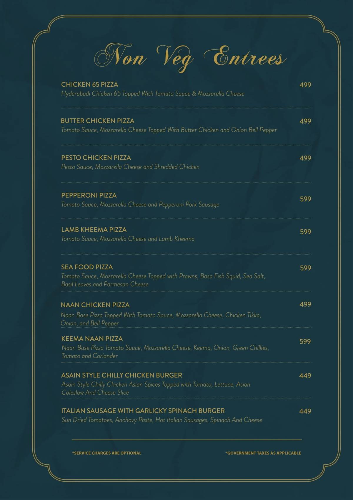 Menu at Nectar Kitchen & Bar, Hyderabad, 1/2