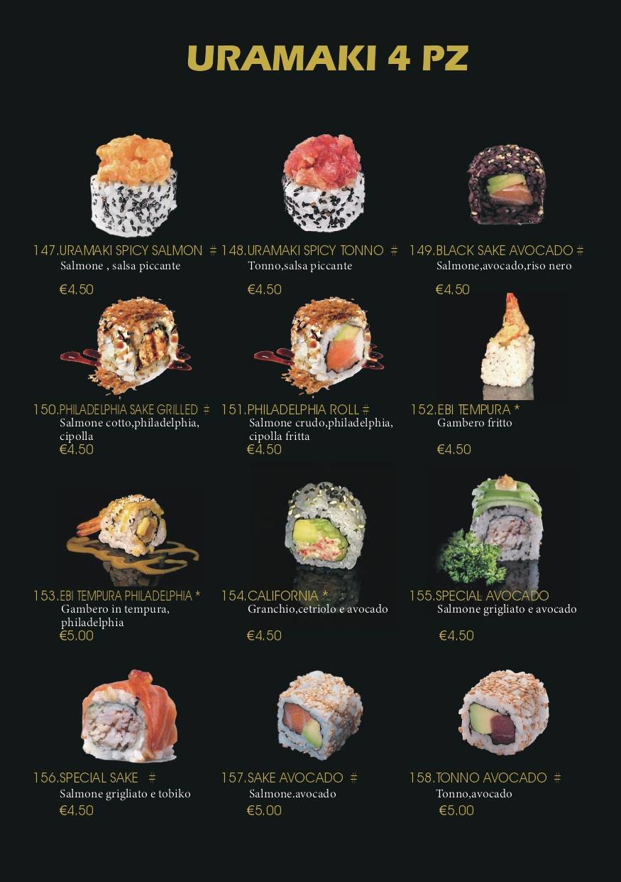 Menu di Heshi Sushi 