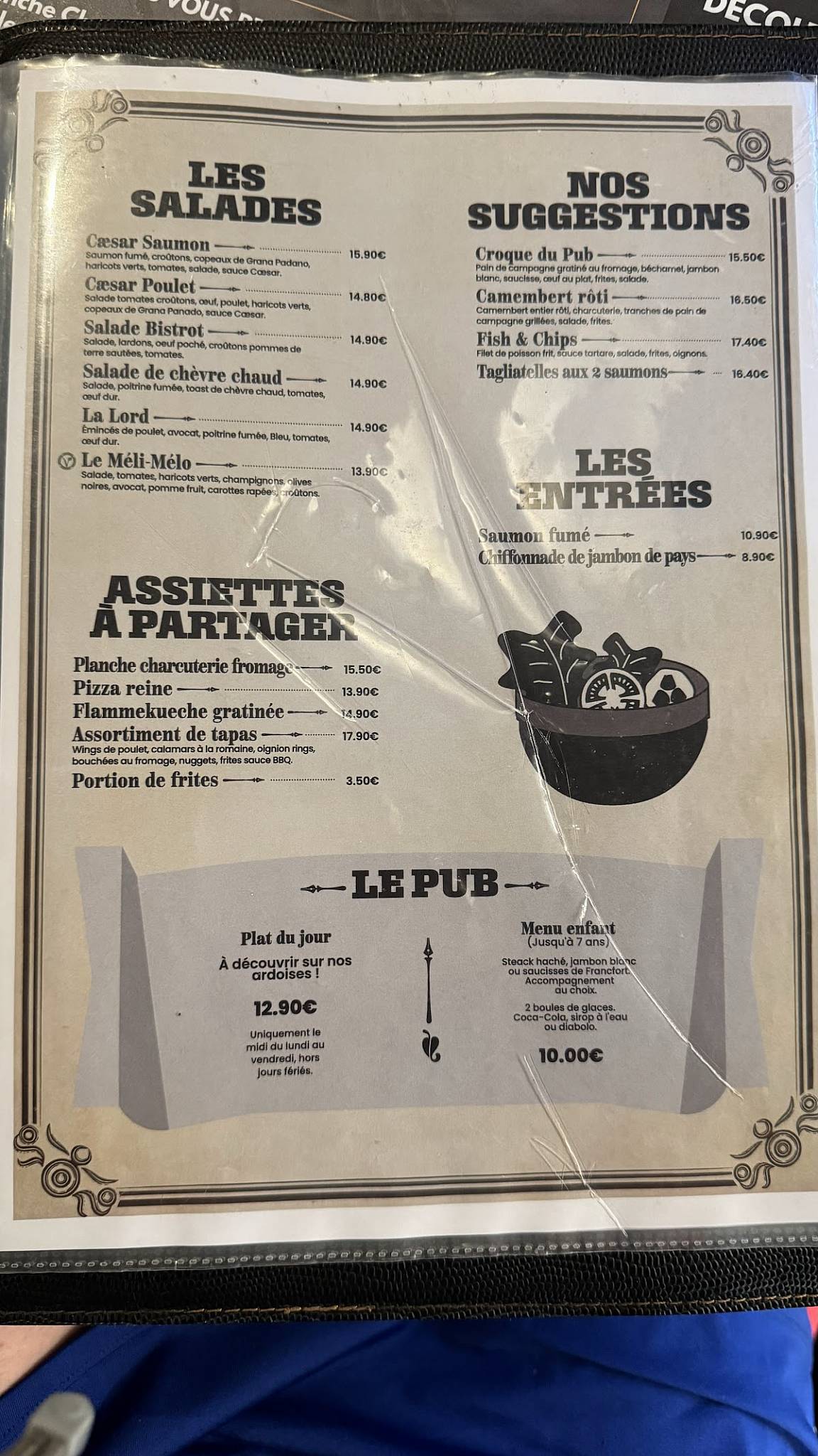 Menu de Le Lord