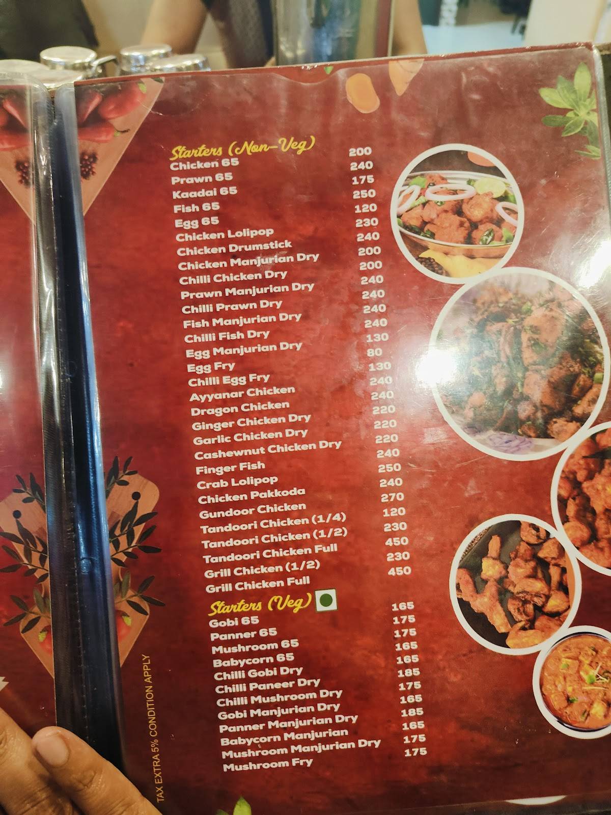 New Ayyanar Multi Cuisine Restaurant menu