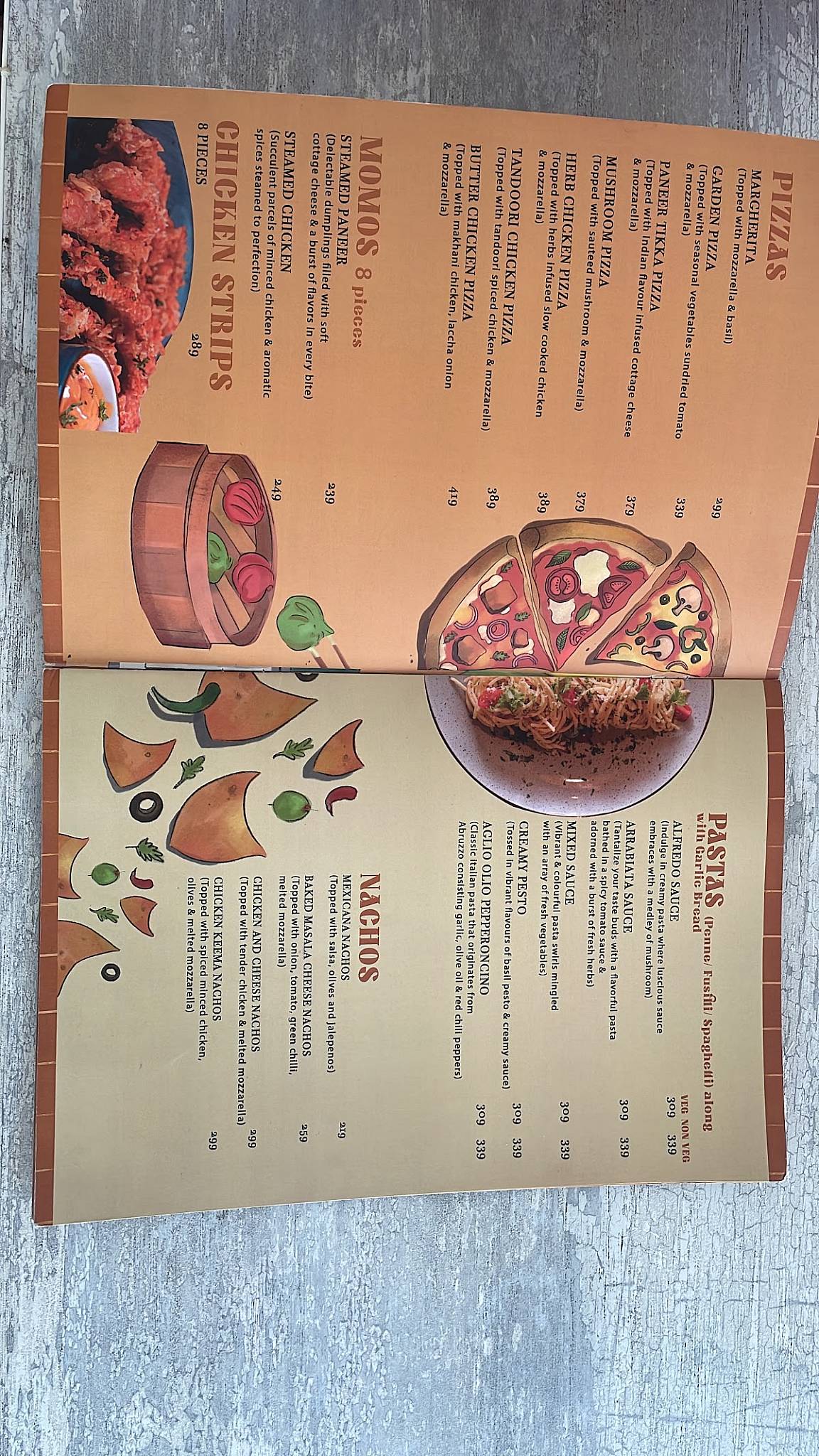 Refections Cafe, Malviya Nagar menu