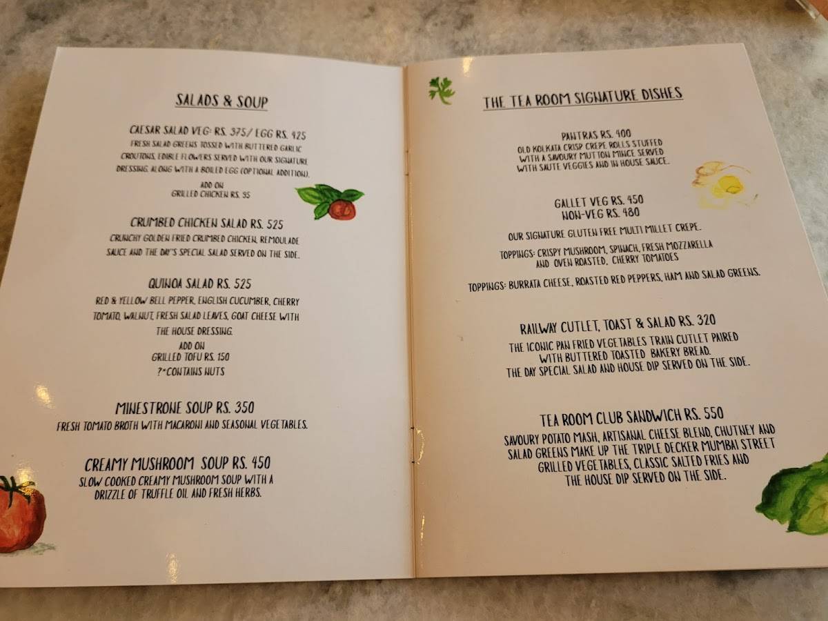 The Tea Room from Blossom Kochhar menu