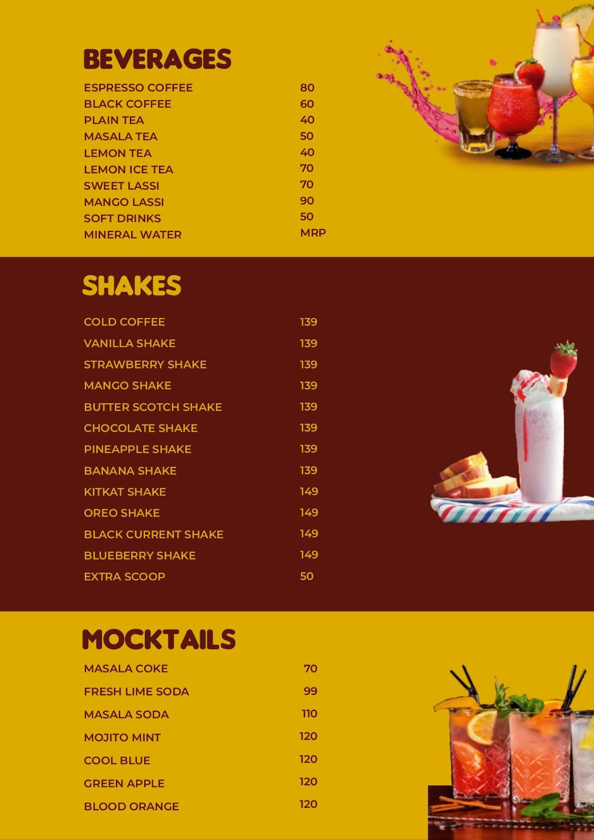 New Lucknow Kitchen menu