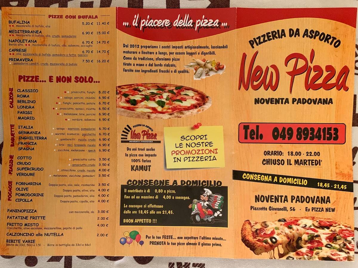 Menu di New Pizza 