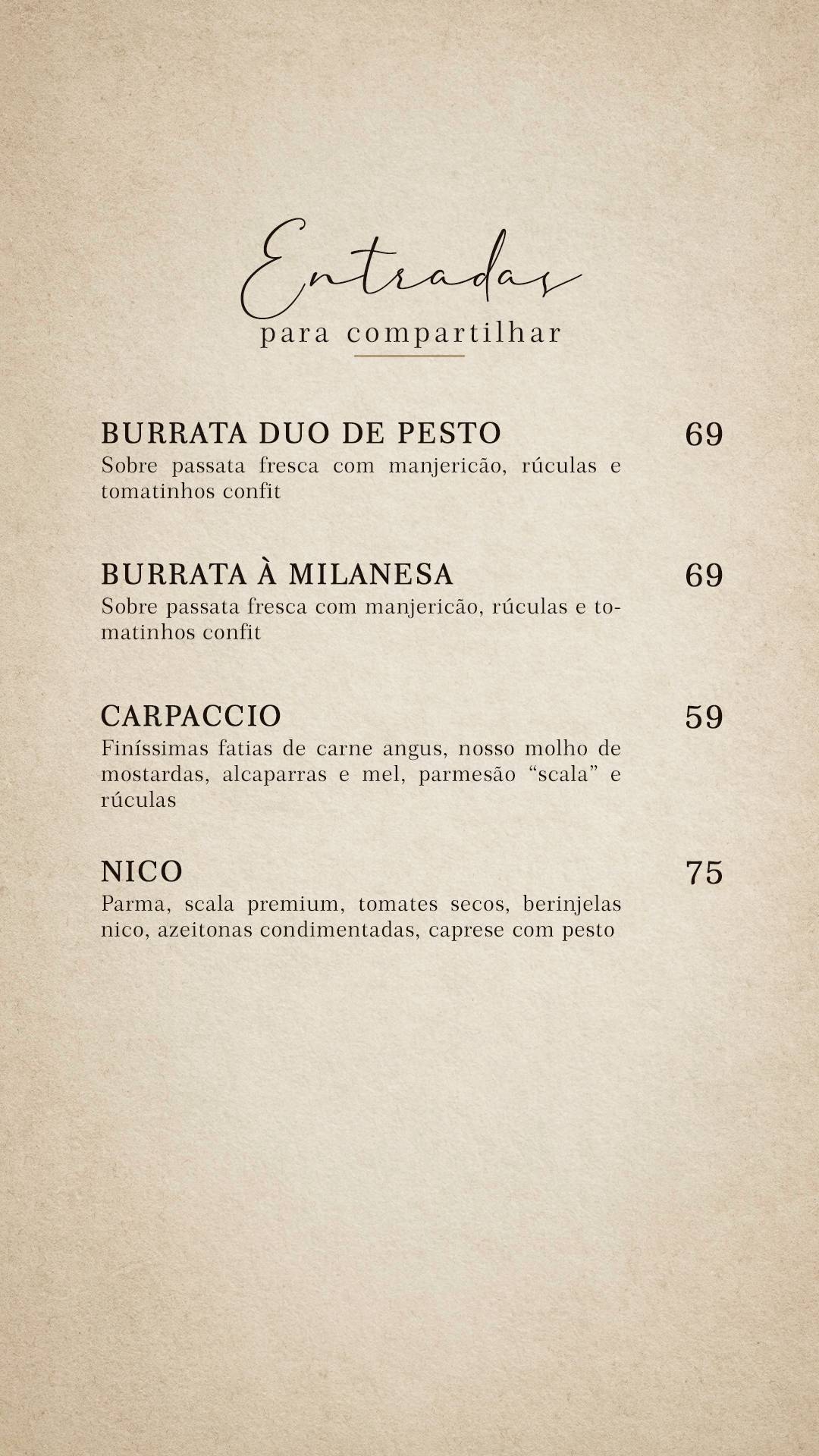 Nico Restaurante - Nico de Don Romano cardápio