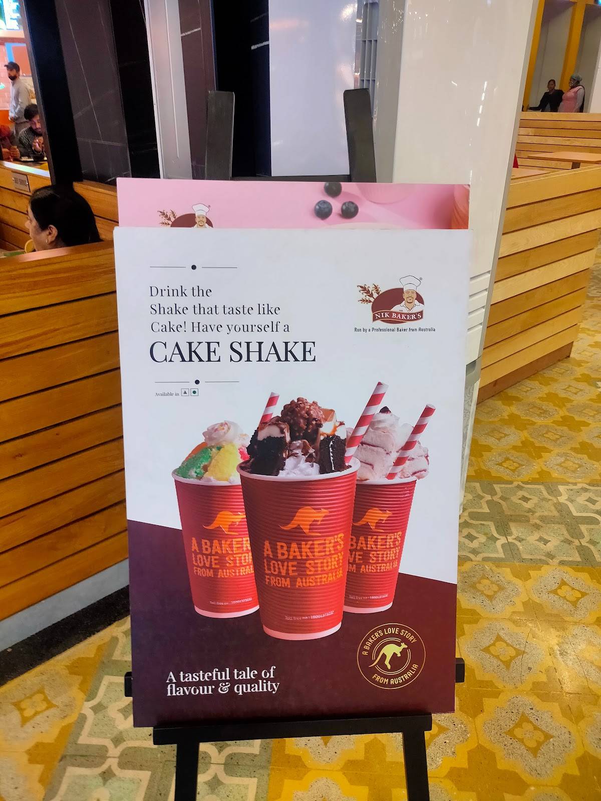 Nik Baker's menu