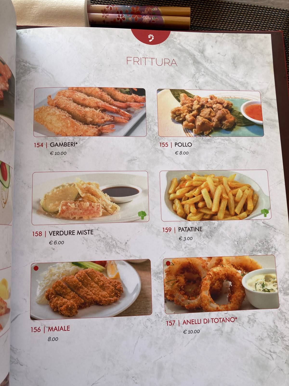 Menu di Ya Sushi! 