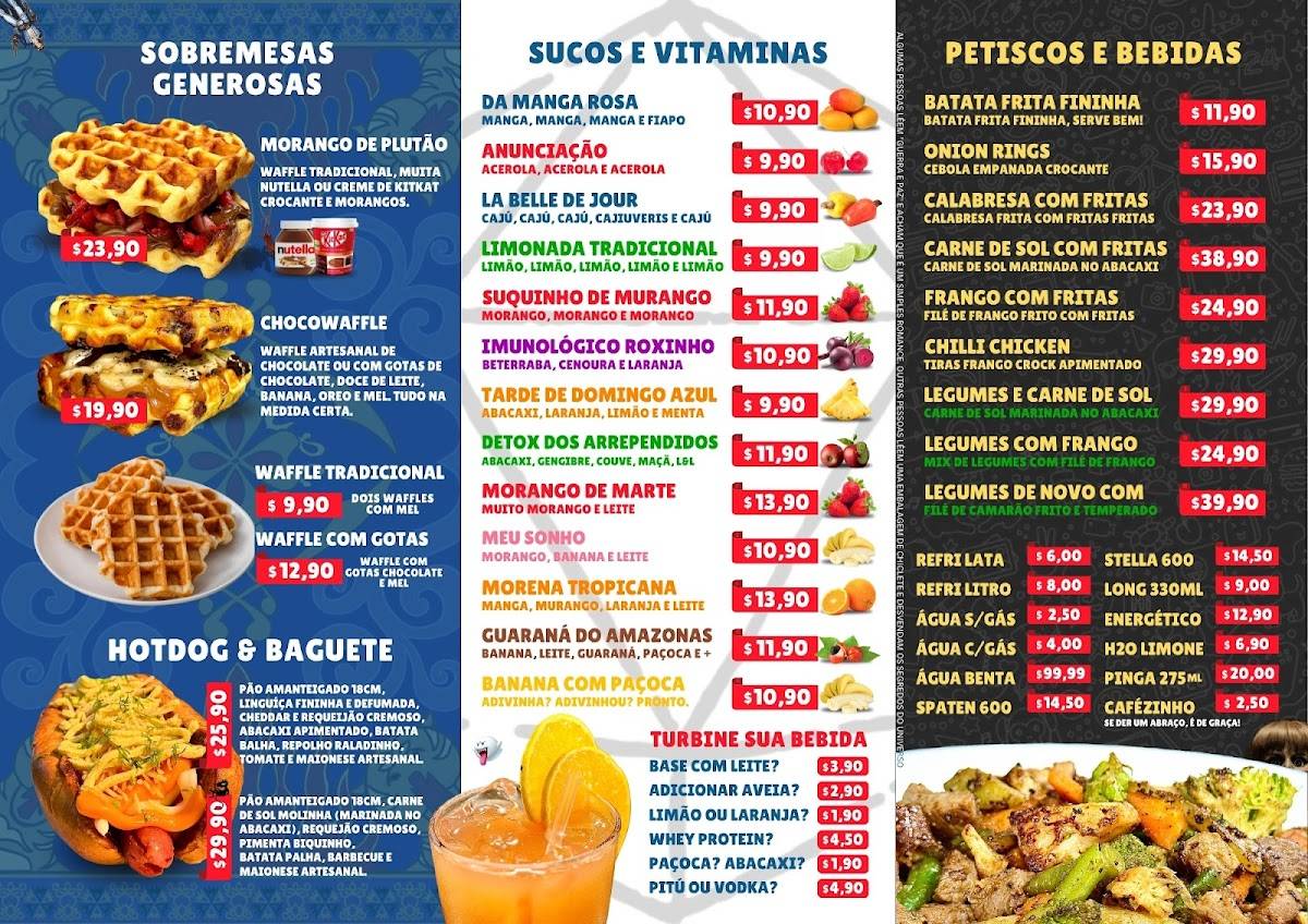 O Waffle Burger cardápio