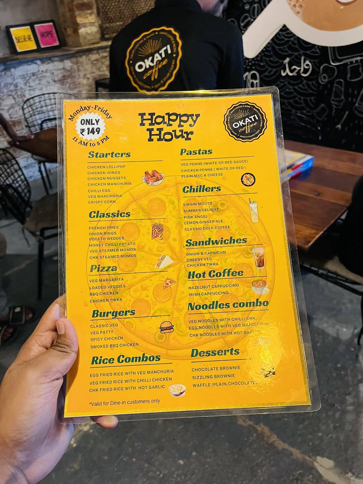 OKATI COFFEE menu