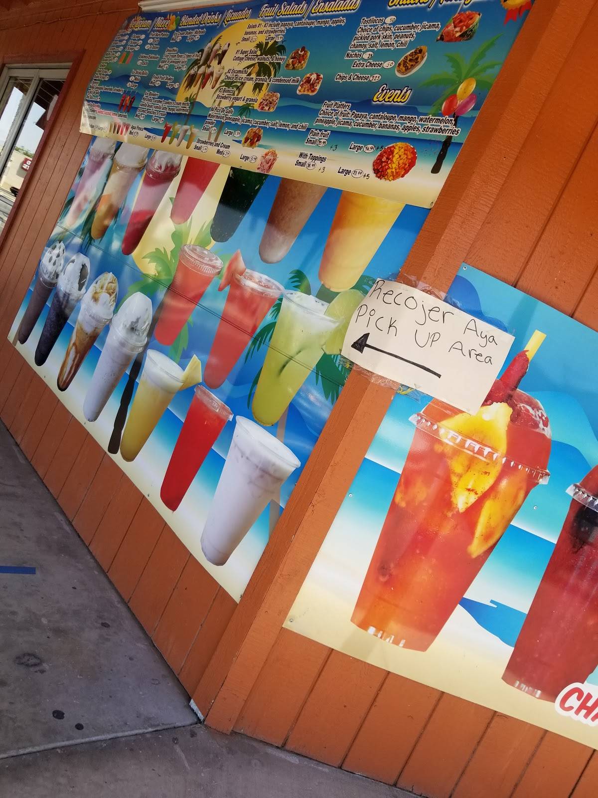 Menu at Oasis Tropical Ice Cream desserts, Porterville, W Olive Ave