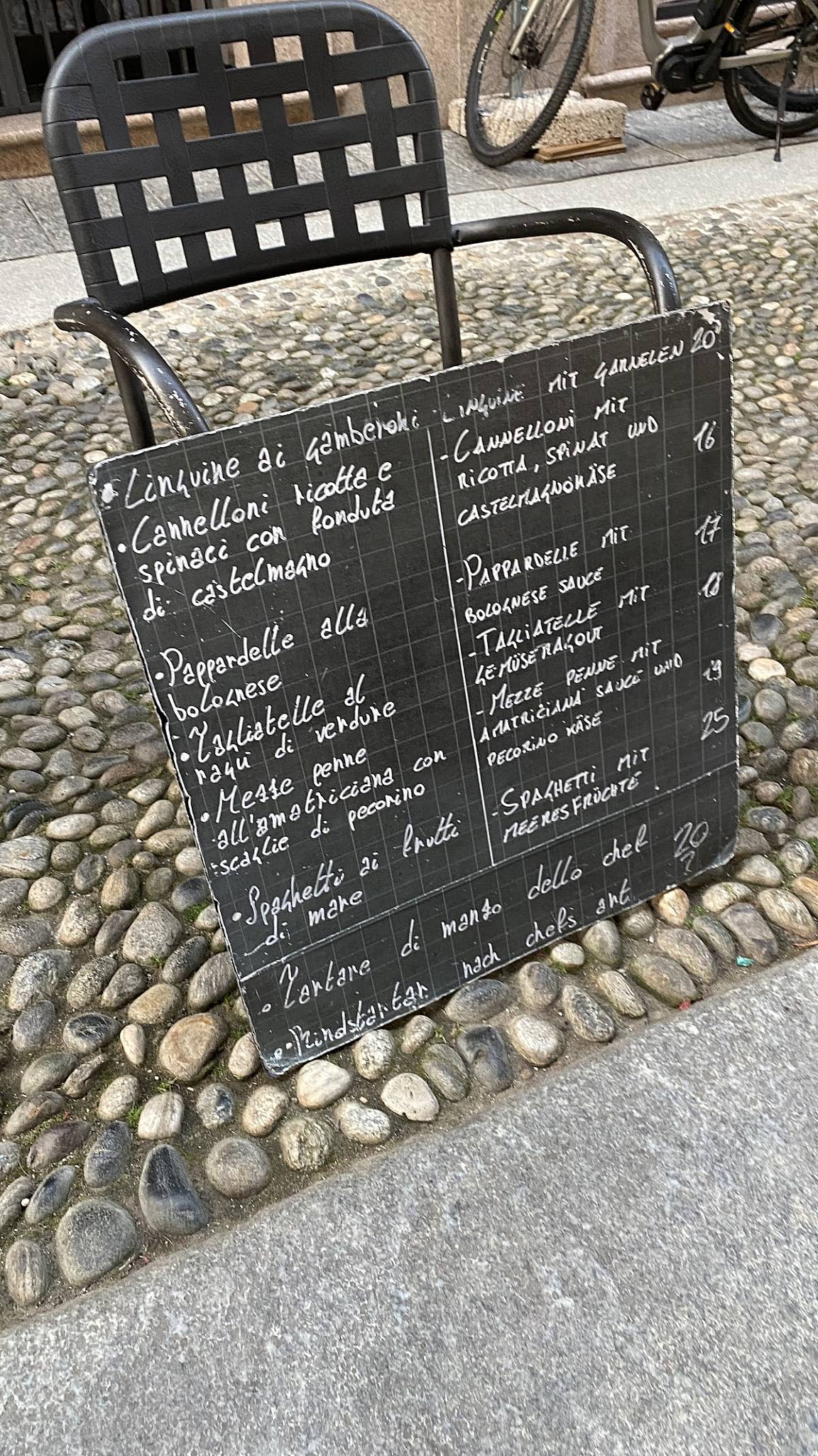 Menu di Oggi Pasta 