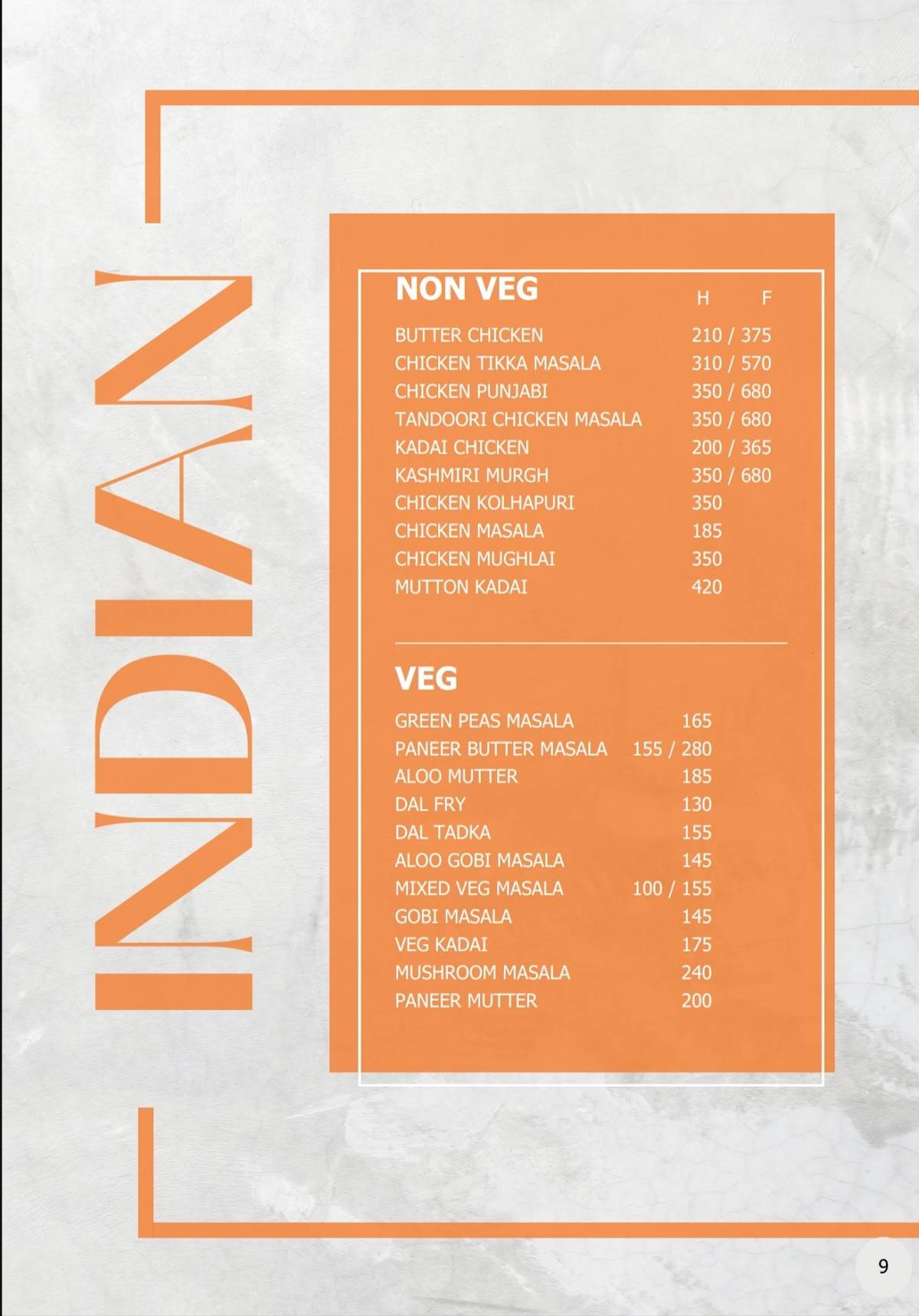 MRA Bakery & Restaurant Kozhikode menu