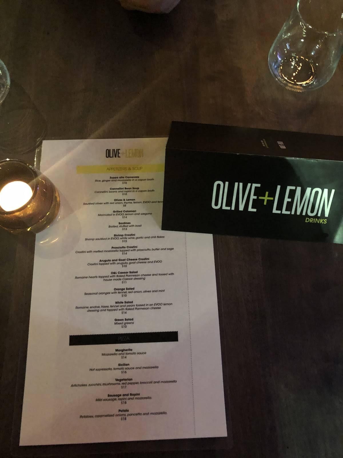 Menu de Olive And Lemon Restaurant