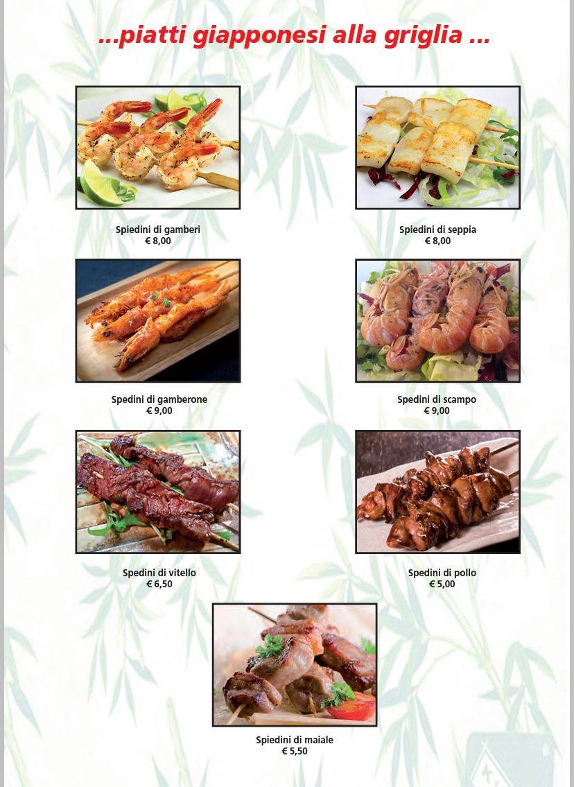 Menu di Osaka Japan Sushi 