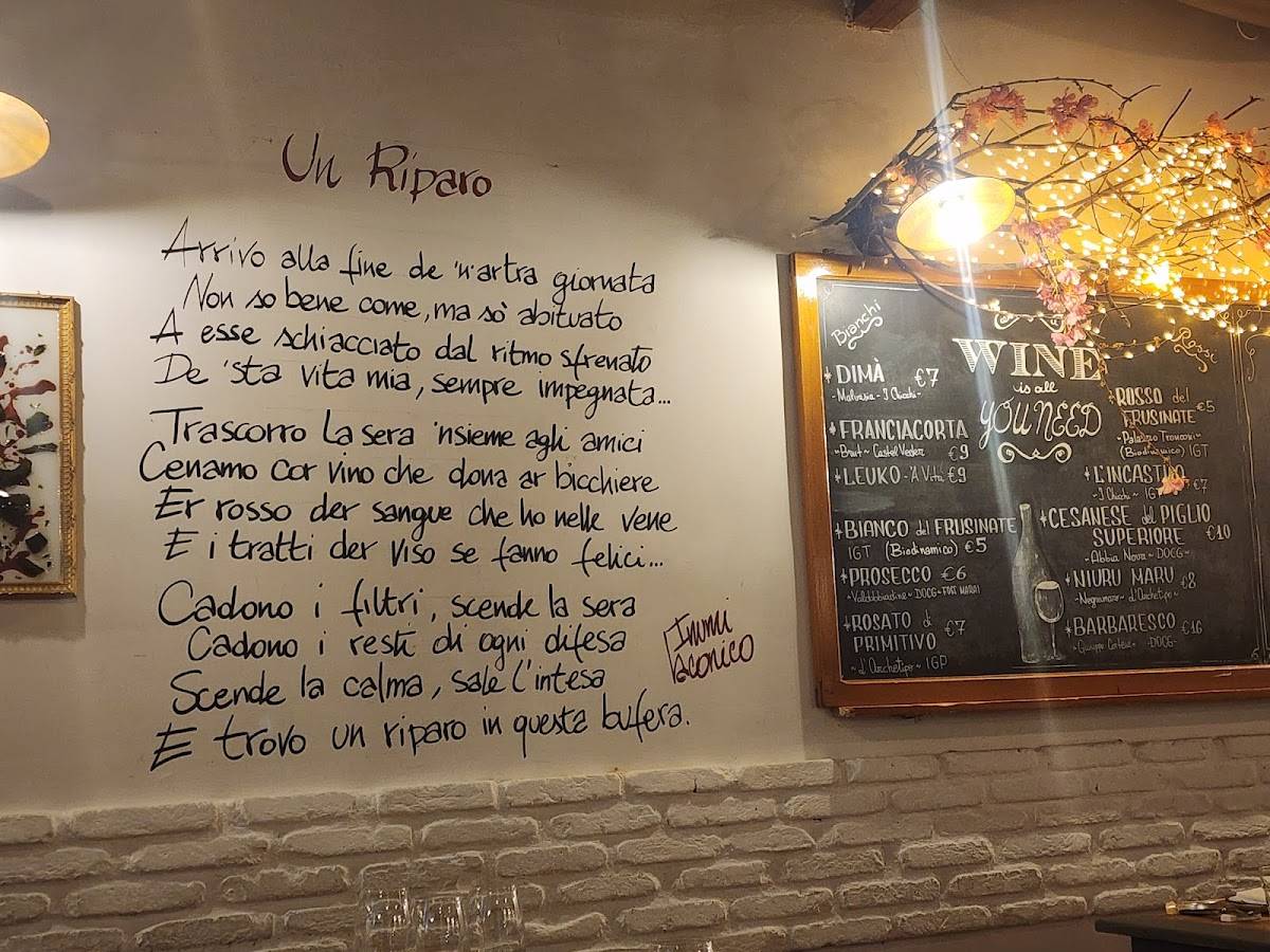 Menu di Osteria Fratelli Mori 