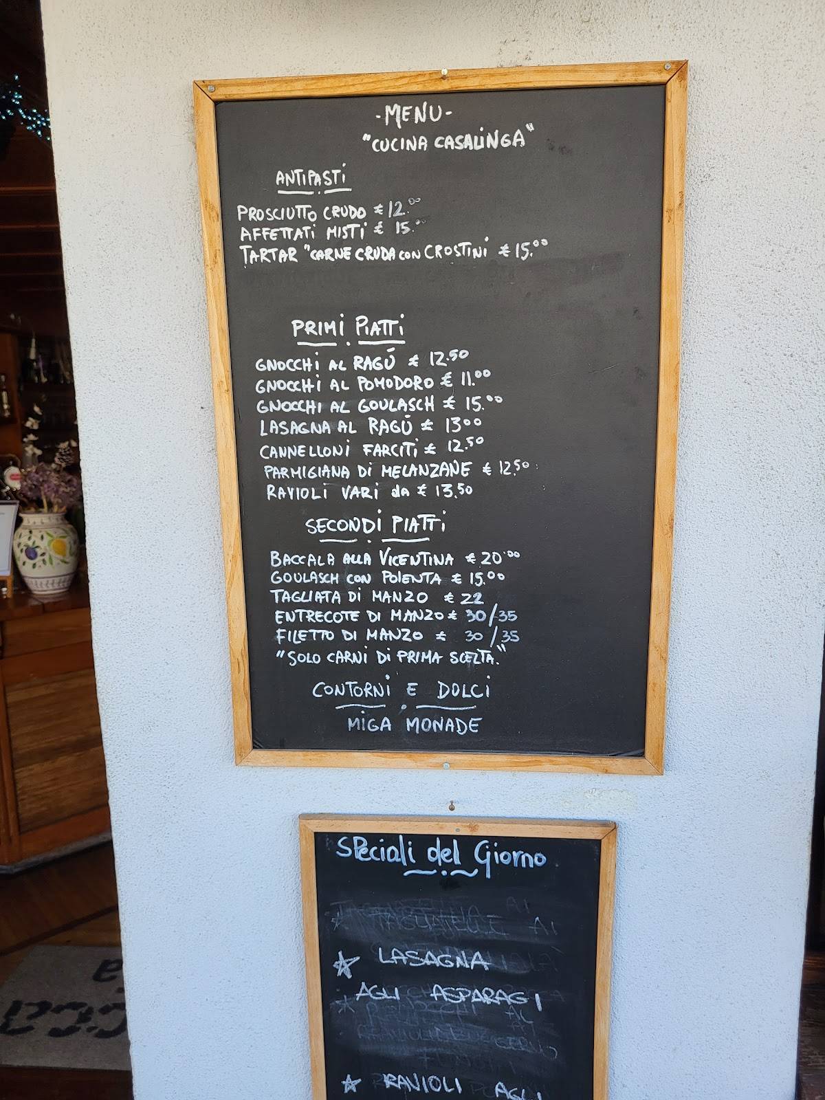 Menu di Osteria La Rocca Ristorante Monfalcone 