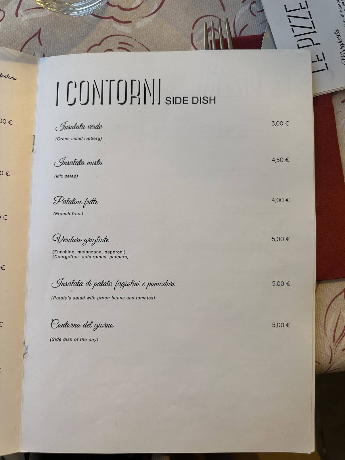 Menu di Osteria e Pizzeria dell'Olmo 