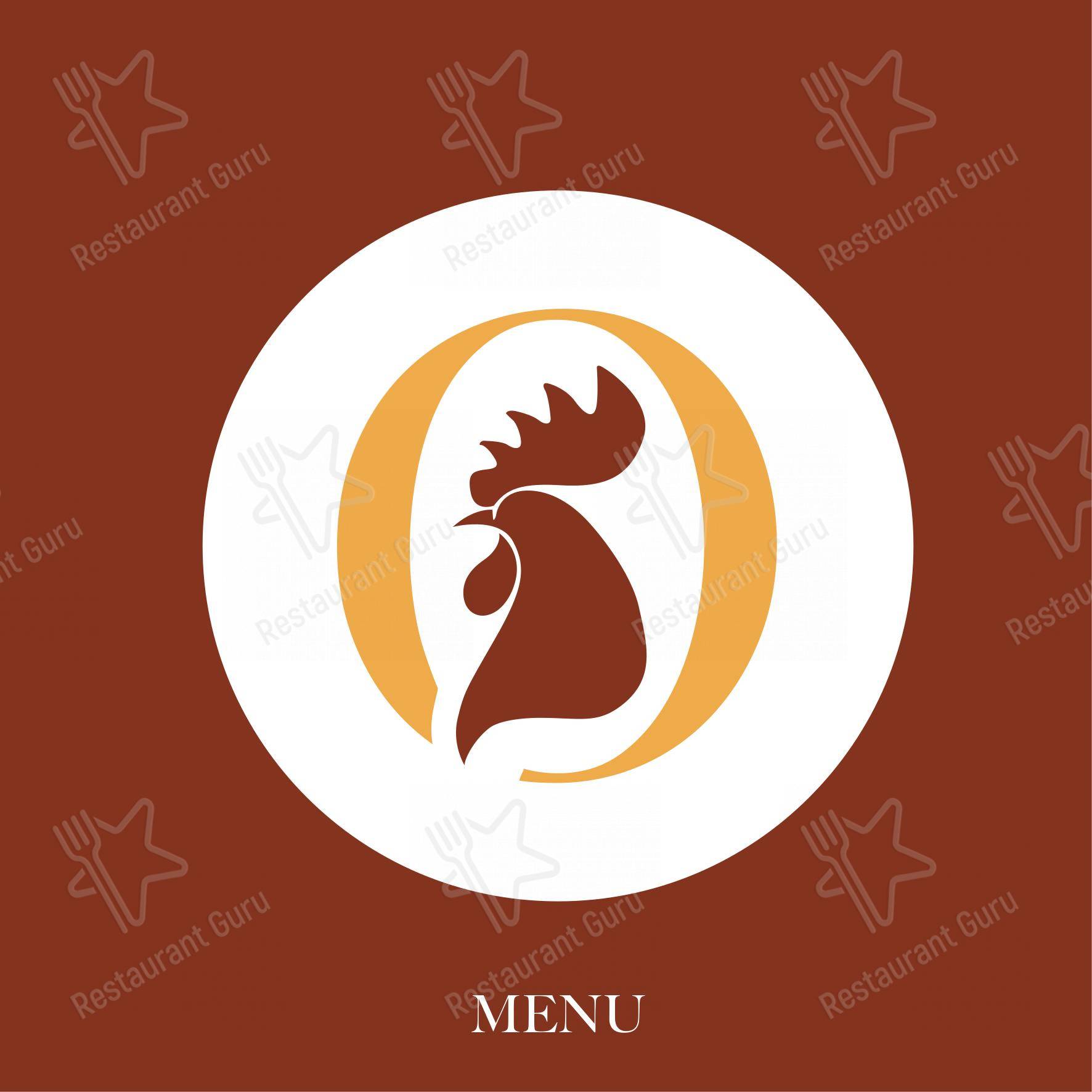 Menu bar per Osteria il Gallo ristorante