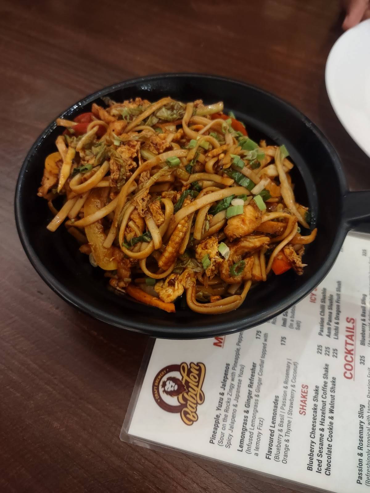 Pan Asia menu