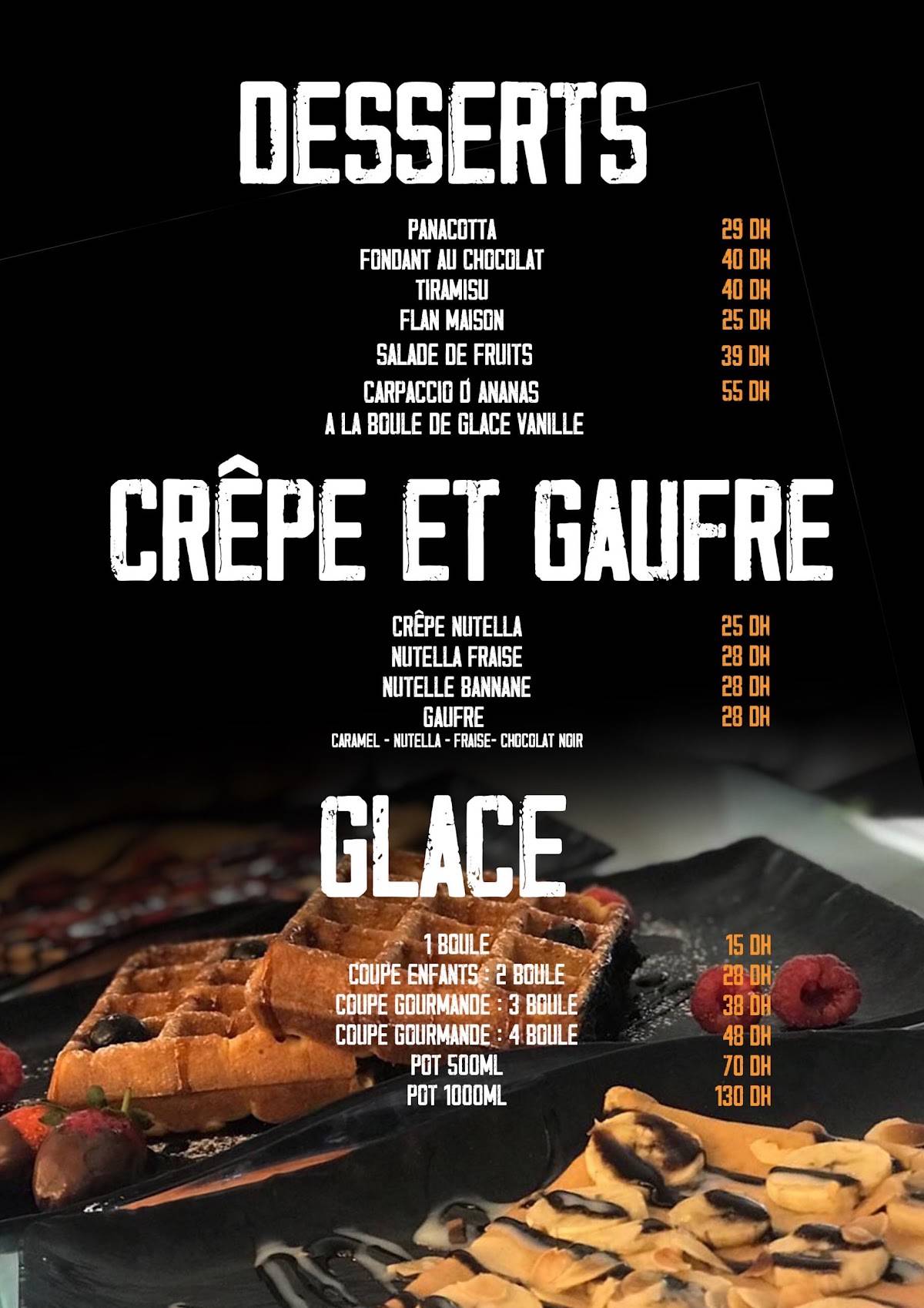Menu de Pizza Vera