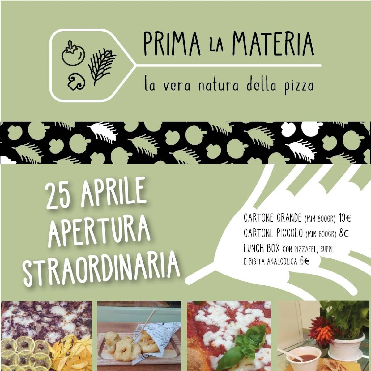 Menu di PRIMA LA MATERIA 