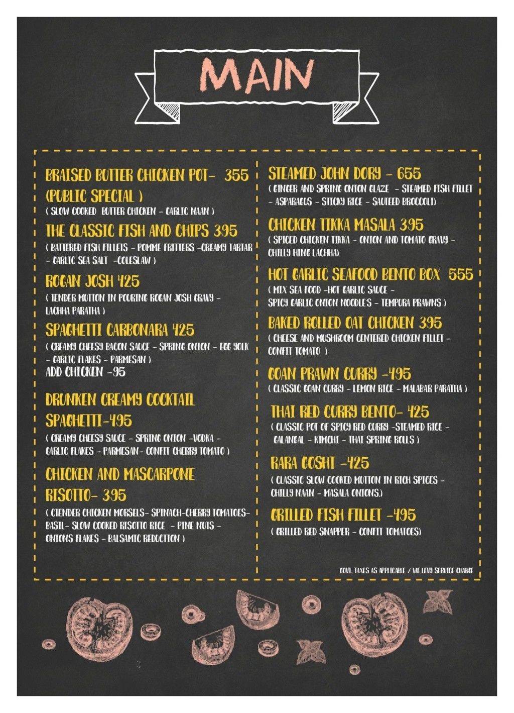 PUBLIQ menu