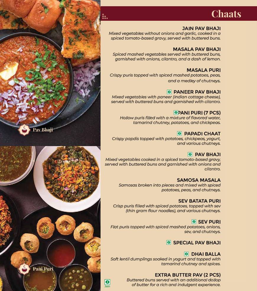 Paakashala @ MG Road Veg Restaurant in MG Road menu