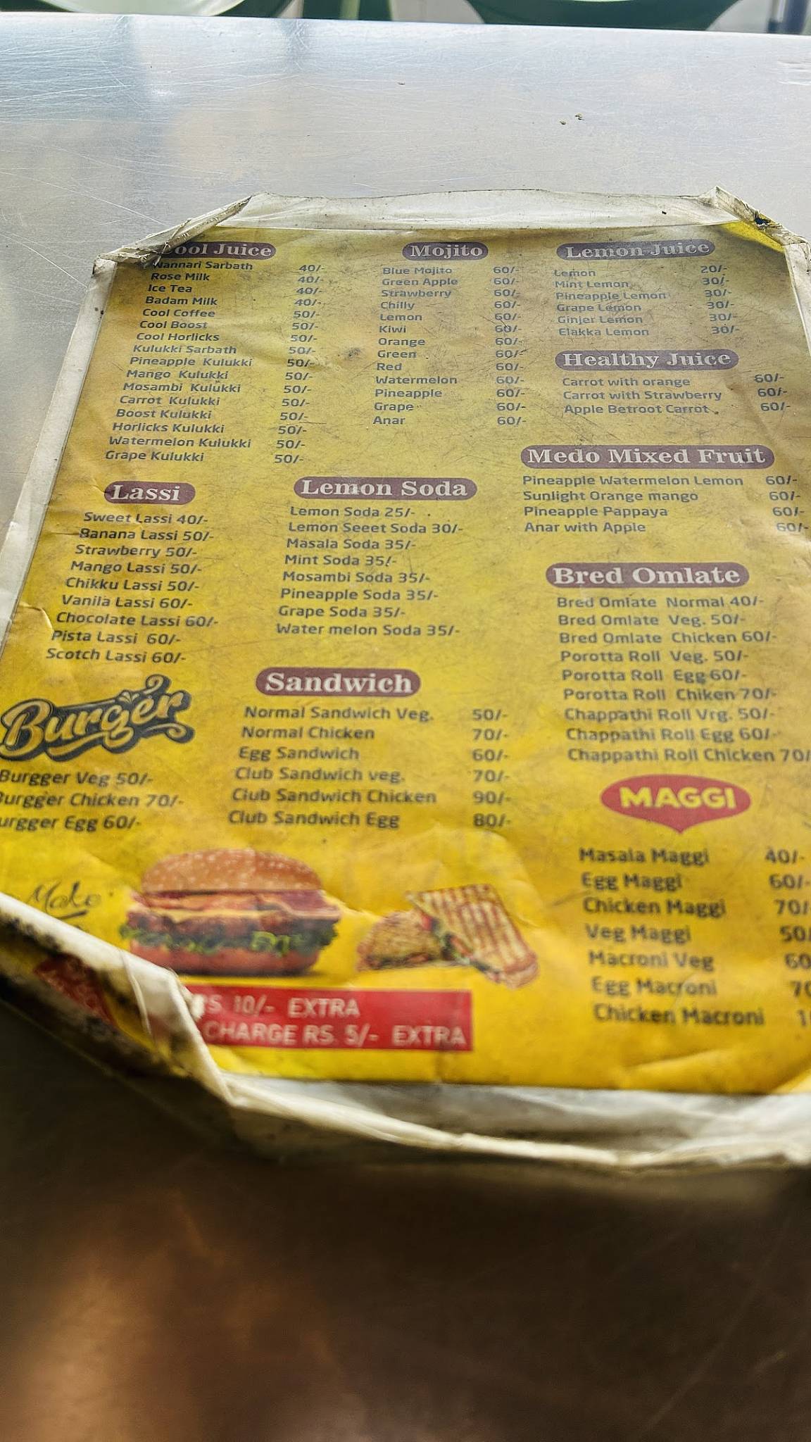 MADO CAFE menu