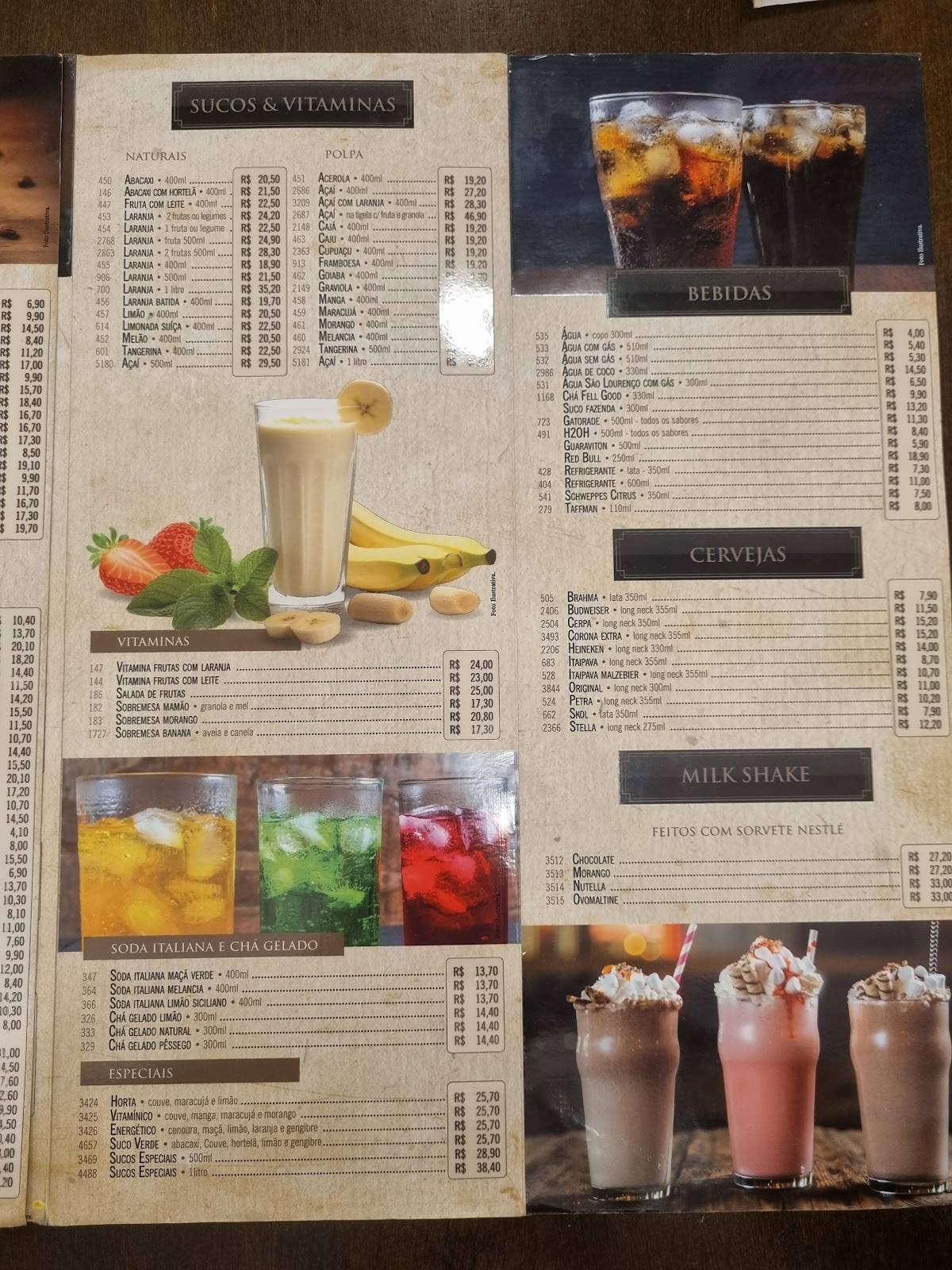 Padaria Laika cardápio