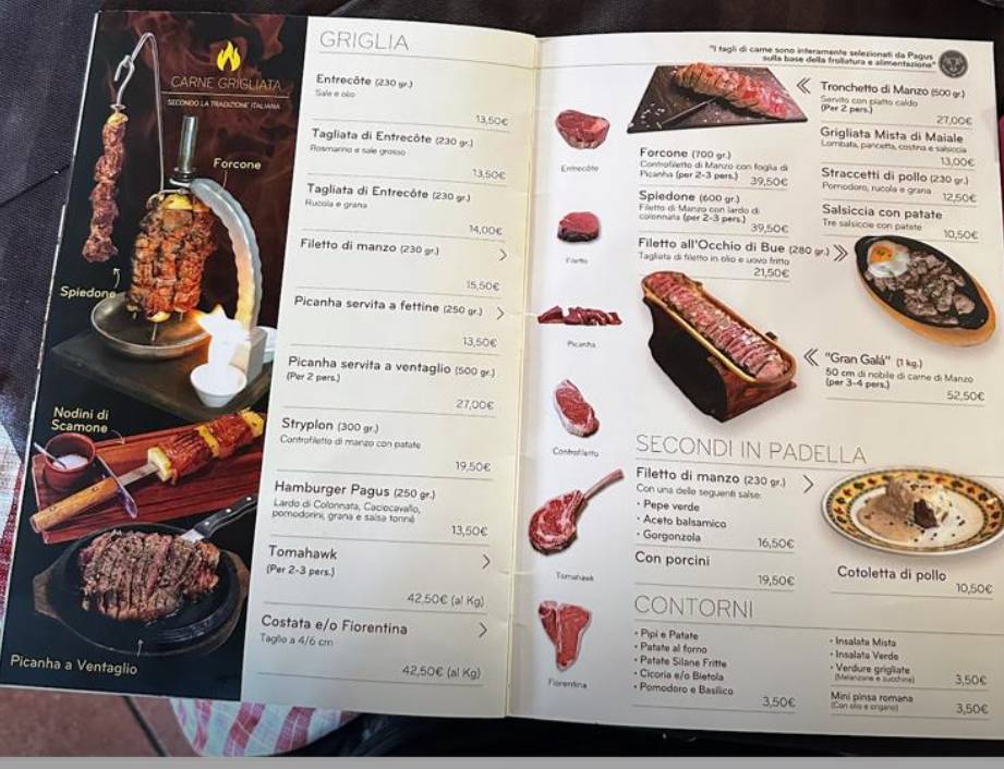 Menu di Pagus 