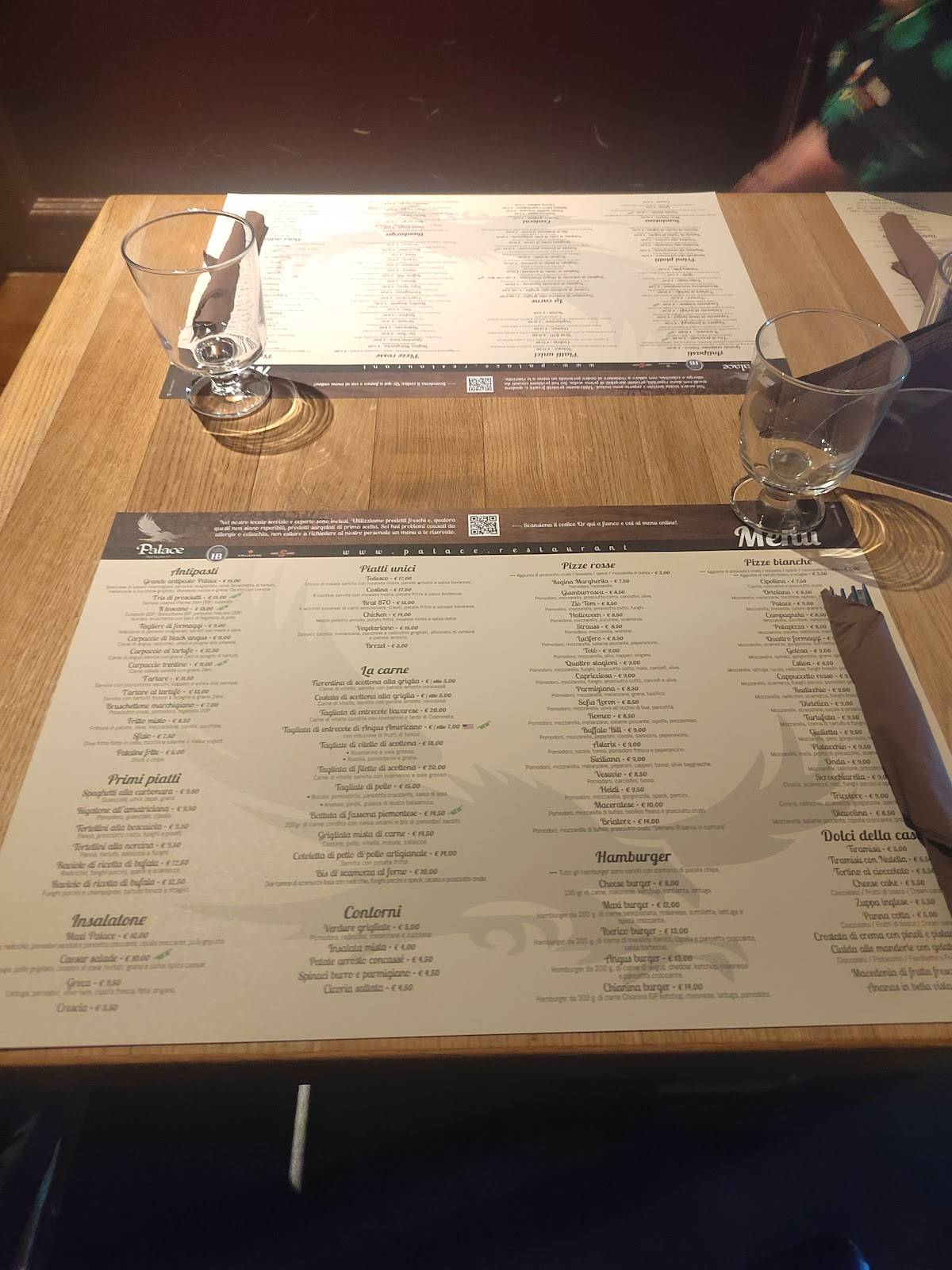 Menu di Palace Ristorante 