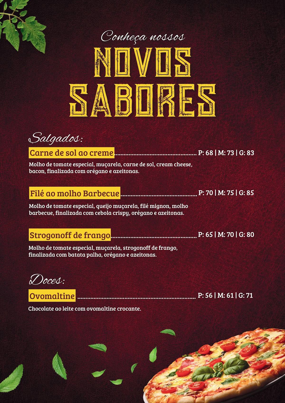 Di Napoli Pizzaria Palmas cardápio