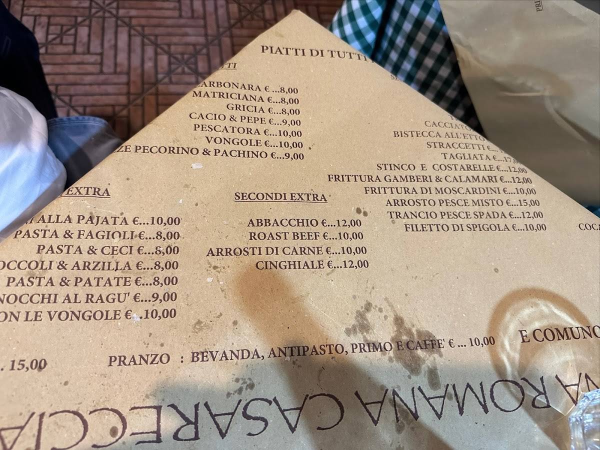 Menu di Pane Ar Pane Vino Ar Vino 