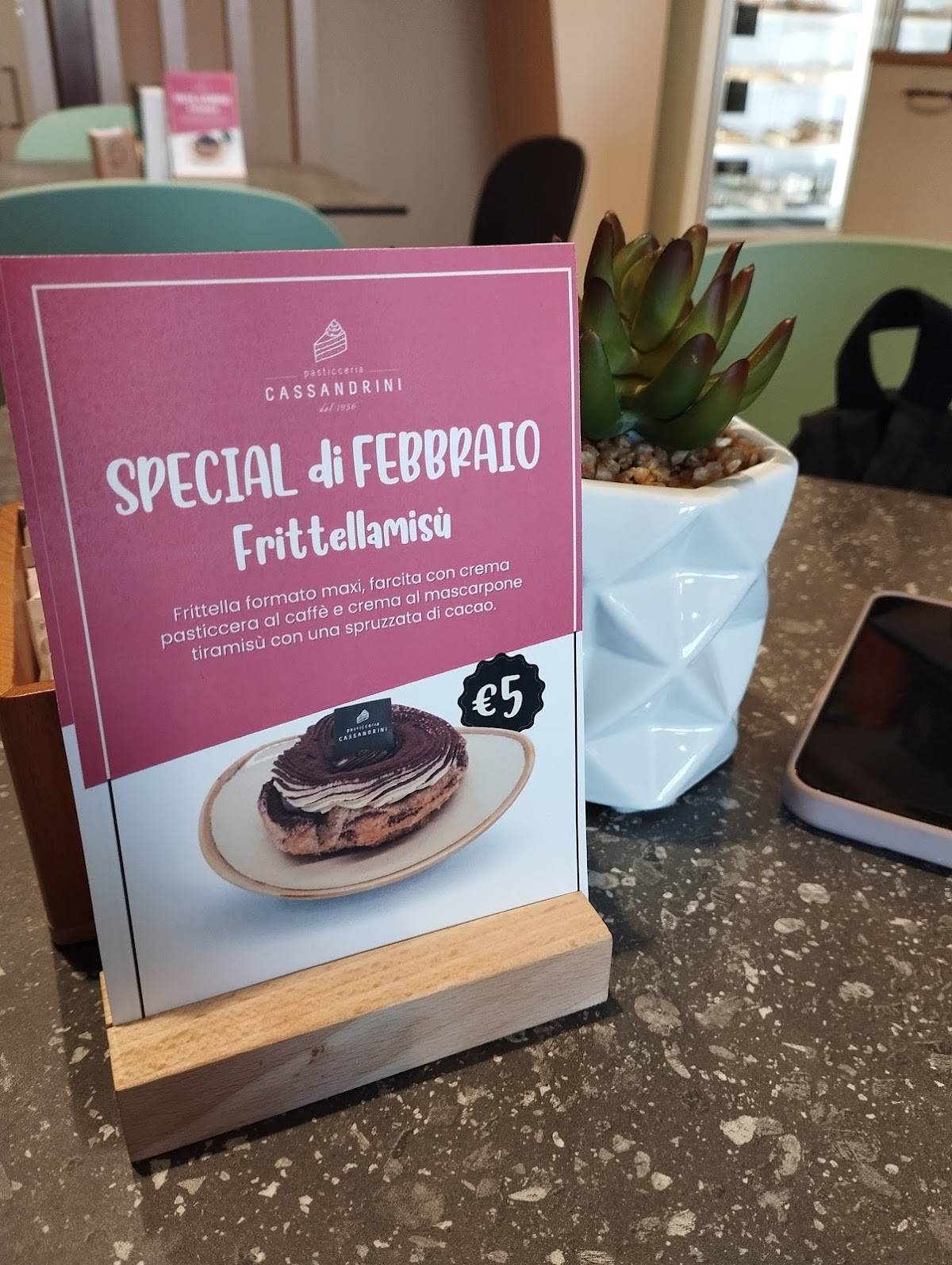 Menu di Pasticceria Cassandrini 