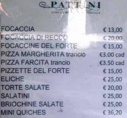 Menu di Pattini 
